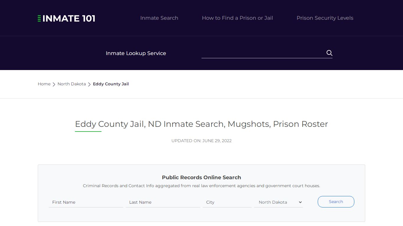 Eddy County Jail, ND Inmate Search, Mugshots, Prison Roster